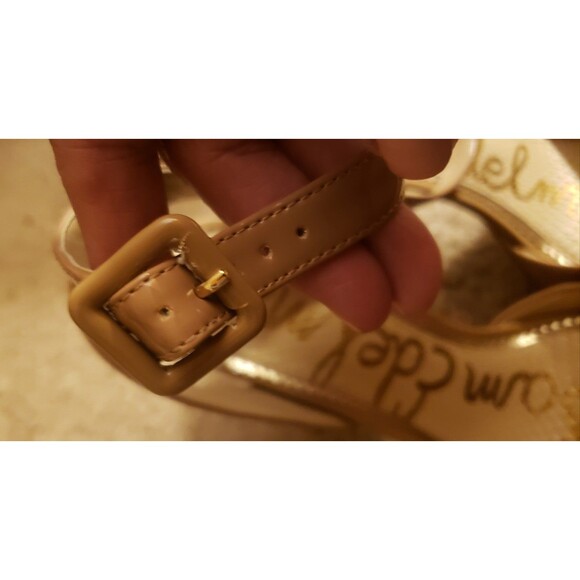 Sam Edelman beige patent leather heels 5.5m-Never used - Picture 6 of 7